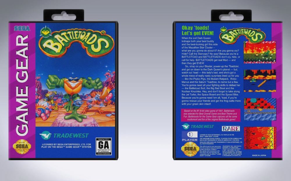 Battletoads - Sega Game Gear video game collectible - Main Image 2