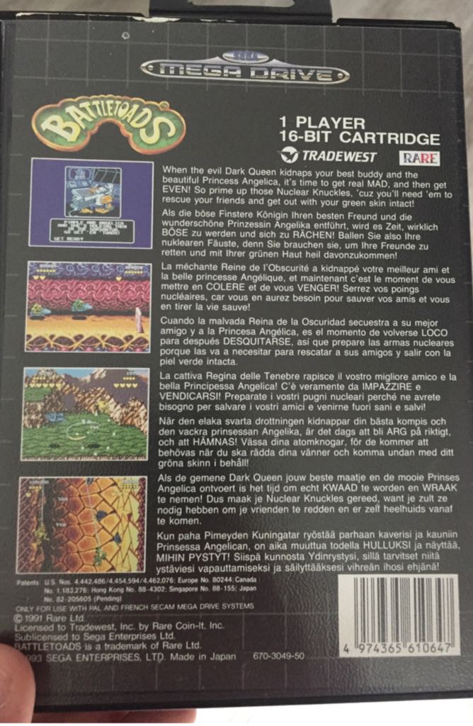 Battletoads - Sega Mega Drive video game collectible - Main Image 2