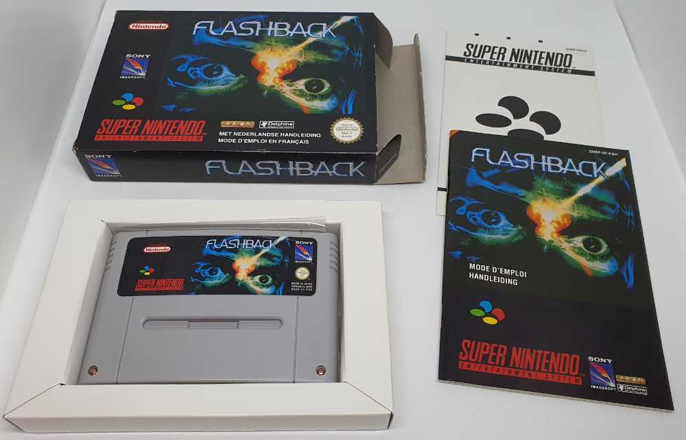 Flashback - Nintendo Super Nintendo Entertainment System (SNES) (US Gold - 1) video game collectible [Barcode 090451306387] - Main Image 3