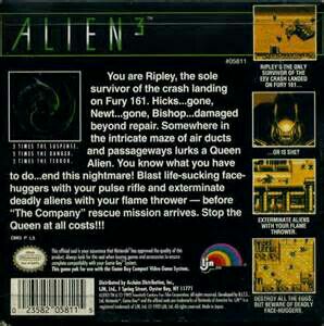 Alien 3 - Nintendo Game Boy video game collectible - Main Image 2