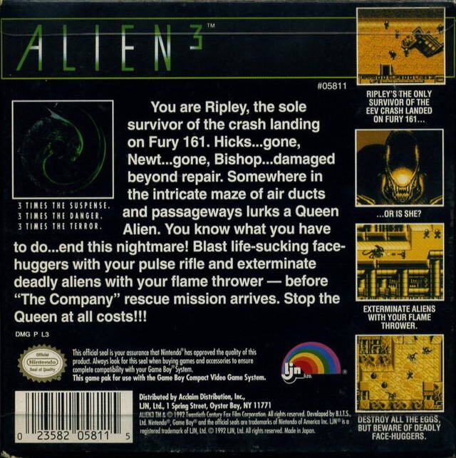 Alien 3 - Nintendo Game Boy video game collectible - Main Image 2