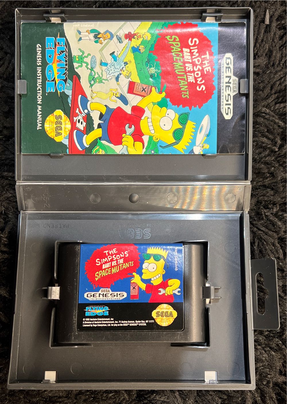 The Simpsons Bart Vs The Space Mutants - Sega Genesis (Mega Drive) (Acclaim Entertainment - 1) video game collectible [Barcode 741062111050] - Main Image 3