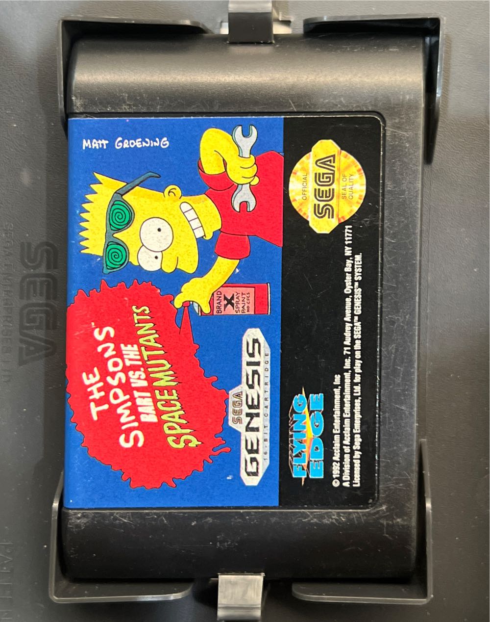The Simpsons Bart Vs The Space Mutants - Sega Genesis (Mega Drive) (Acclaim Entertainment - 1) video game collectible [Barcode 741062111050] - Main Image 4