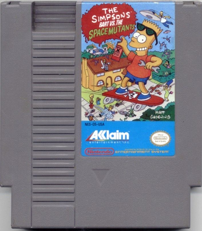 The Simpsons: Bart vs. The Space Mutants - Nintendo Entertainment System (NES) (Acclaim - 1) video game collectible - Main Image 2