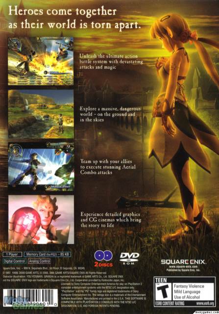 Grandia III - Sony PlayStation 2 (PS2) (Square Enix - 1) video game collectible [Barcode 662248906010] - Main Image 2