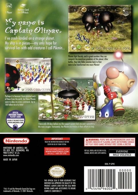 Pikmin - Nintendo GameCube video game collectible [Barcode 045496390969] - Main Image 2