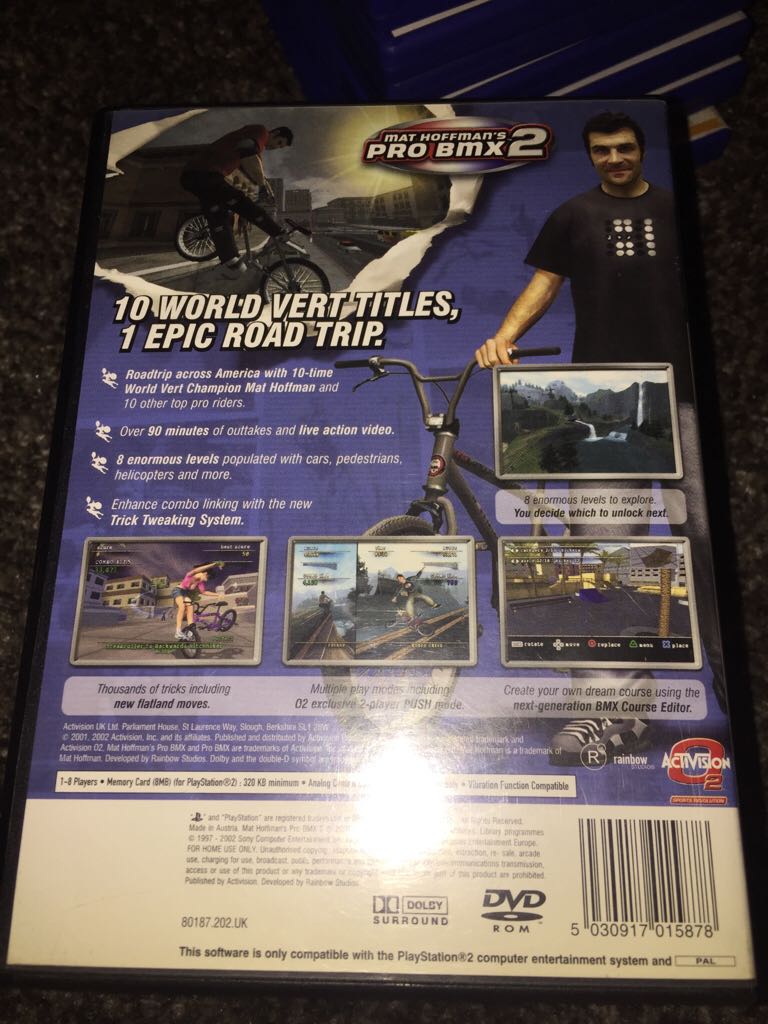 Mat Hoffmans Pro BMX 2 - Sony PlayStation 2 (PS2) (Activision - 1-8) video game collectible [Barcode 5030917015878] - Main Image 2