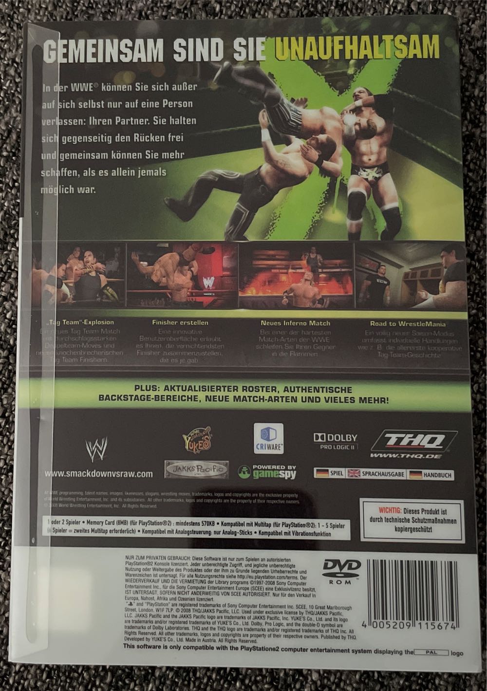 WWE Smackdown vs Raw 2009 (Steelbook) - Sony PlayStation 2 (PS2) video game collectible [Barcode 4005209115674] - Main Image 2