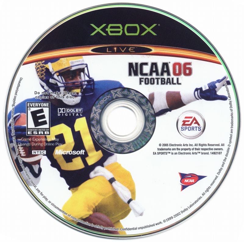 NCAA Football 2006 - Microsoft Xbox (Electronic Arts/EA Games - 2) video game collectible [Barcode 014633149210] - Main Image 3