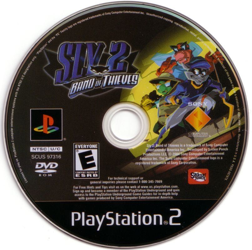 Sly 2: Band of Thieves - Sony PlayStation 2 (PS2) (SCEA - 1) video game collectible [Barcode 0711719731627] - Main Image 2