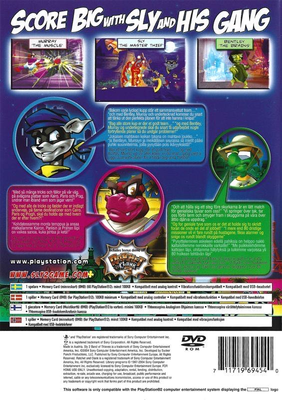 Sly 2: Band of Thieves - Sony PlayStation 2 (PS2) (SCEA - 1) video game collectible [Barcode 0711719731627] - Main Image 3