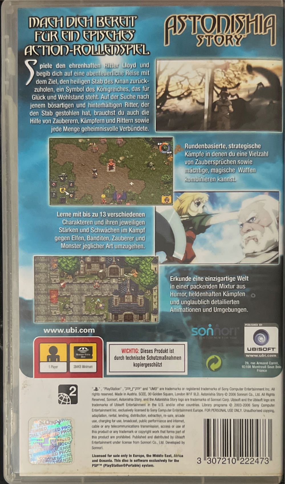Astonishia Story - Sony PlayStation Portable (PSP) video game collectible [Barcode 3307210222473] - Main Image 2
