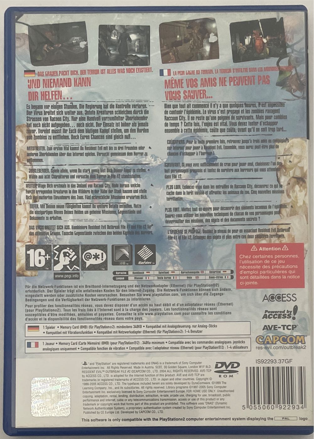 Resident Evil Outbreak File#2 - Sony PlayStation 2 (PS2) video game collectible [Barcode 5055060922934] - Main Image 2