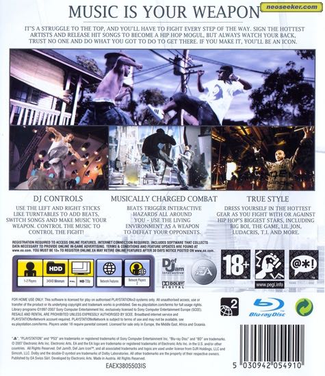 Def Jam: Icon - Sony PlayStation 3 (PS3) (EA Swiss Sarl - 2) video game collectible [Barcode 5030942054910] - Main Image 2