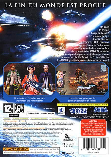 Phantasy Star Universe - Microsoft Xbox 360 (Sega - 6) video game collectible [Barcode 010086680089] - Main Image 2