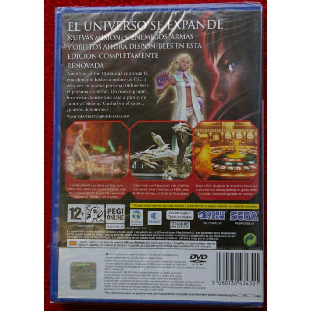 Phantasy Star Universe - Sony PlayStation 2 (PS2) video game collectible [Barcode 5060004769094] - Main Image 2
