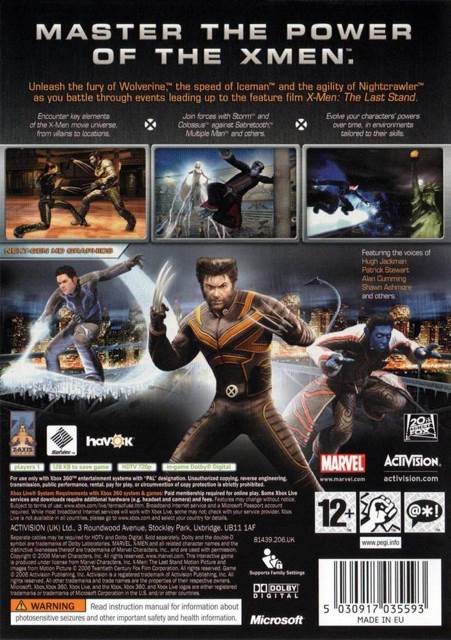 X-Men: The Official Game - Sony PlayStation 2 (PS2) (Activision) video game collectible [Barcode 047875815933] - Main Image 2
