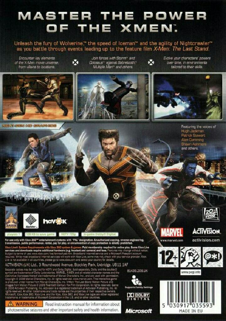 X-Men: The Official Game - Sony PlayStation 2 (PS2) (Activision - 1) video game collectible [Barcode 5030917035517] - Main Image 2