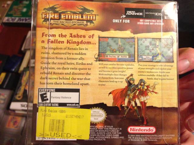 Fire Emblem: The Sacred Stones - Nintendo Game Boy Advance (GBA) (Nintendo - 1) video game collectible [Barcode 044406735203] - Main Image 2