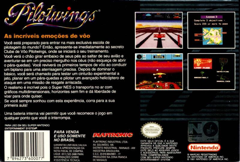 PilotWings - Nintendo Super Nintendo Entertainment System (SNES) (Nintendo) video game collectible - Main Image 2