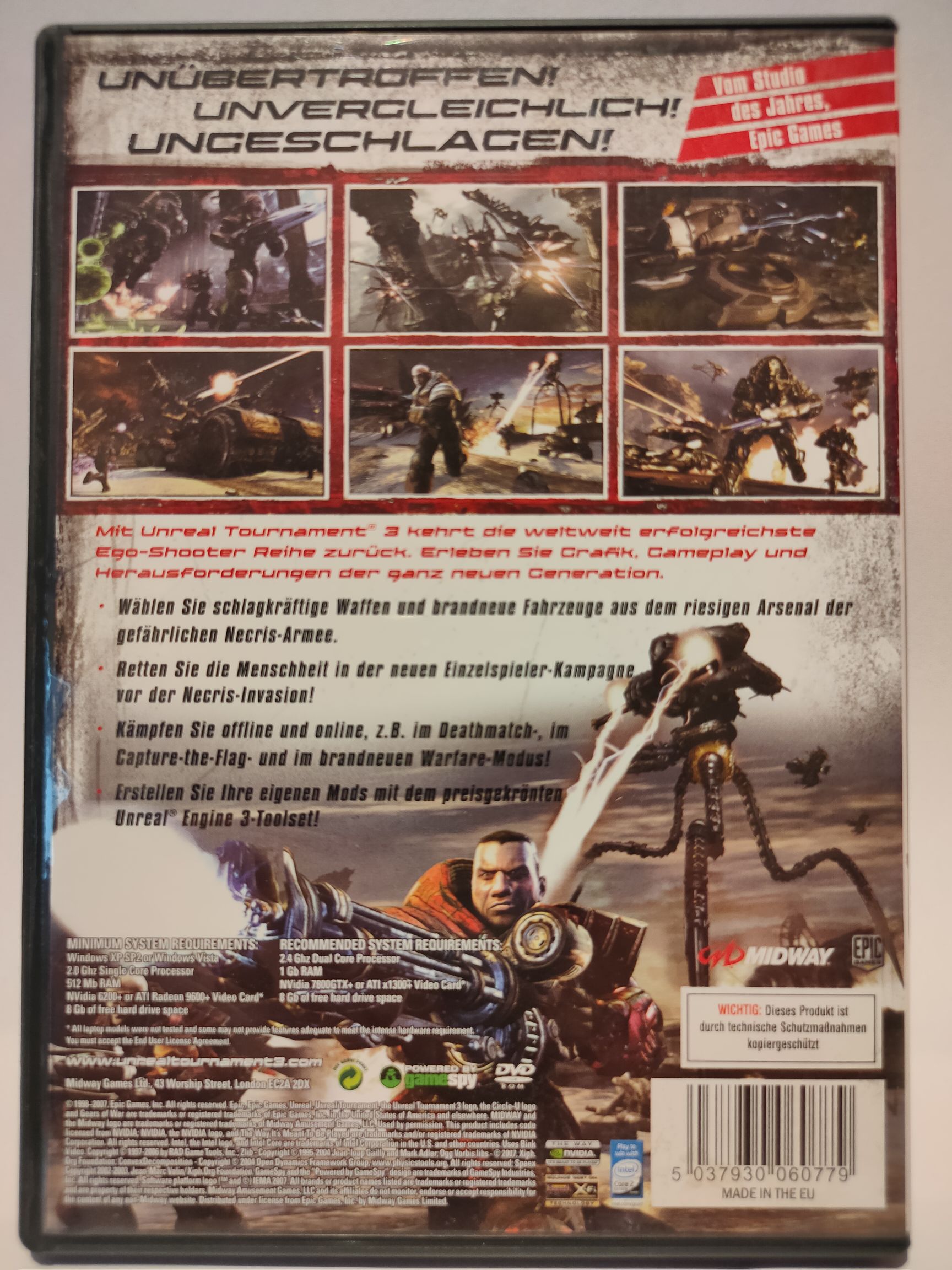 Unreal Tournament 3 - PC (12) video game collectible [Barcode 5037930060779] - Main Image 2
