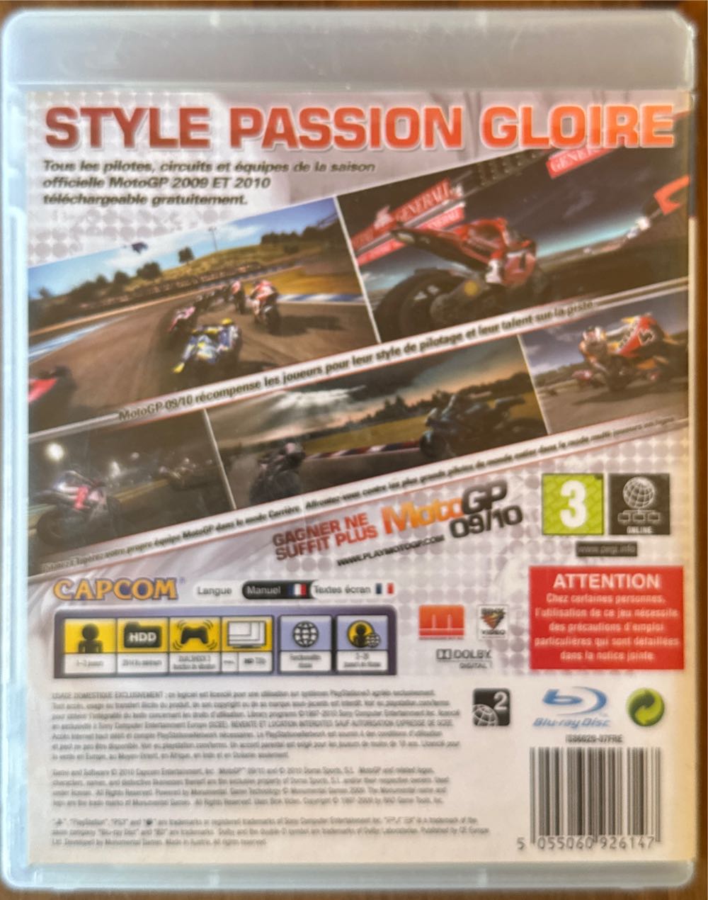 MotoGP 09/10 - Sony PlayStation 3 (PS3) (1-2) video game collectible [Barcode 5055060926147] - Main Image 2