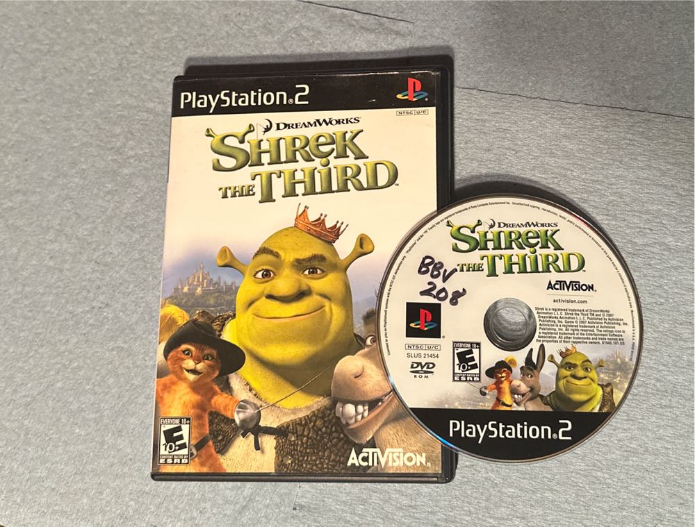 Shrek the Third - Sony PlayStation 2 (PS2) (Havok - 2) video game collectible [Barcode 047875819450] - Main Image 3
