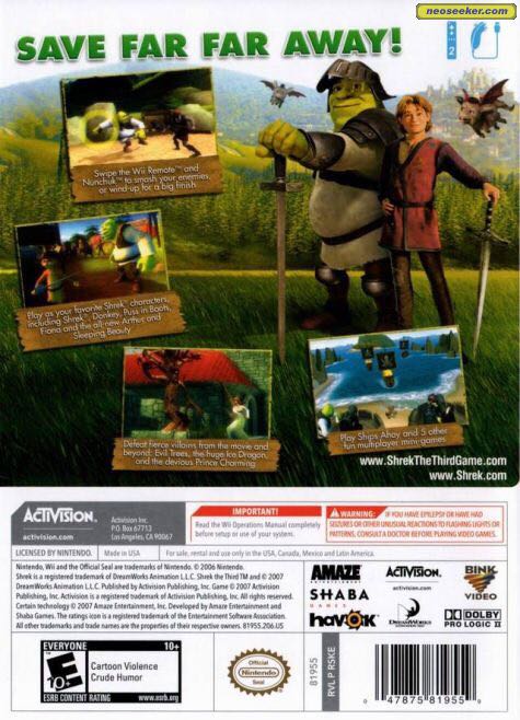 Shrek The Third - Microsoft Xbox 360 (Activision Publishing - 1-2) video game collectible [Barcode 5030917045684] - Main Image 2