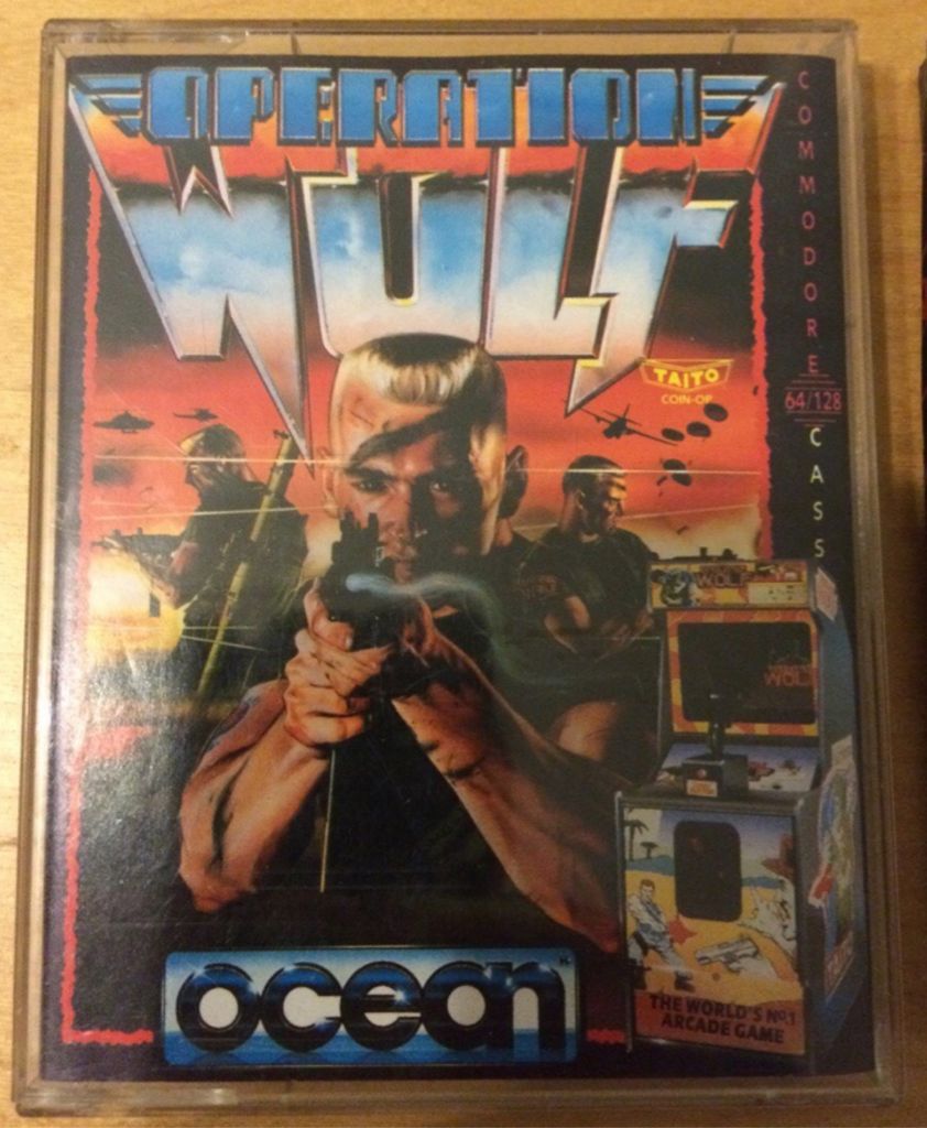 Operation Wolf - Commodore 64 (Ocean - 1) video game collectible [Barcode 5013156112393] - Main Image 1