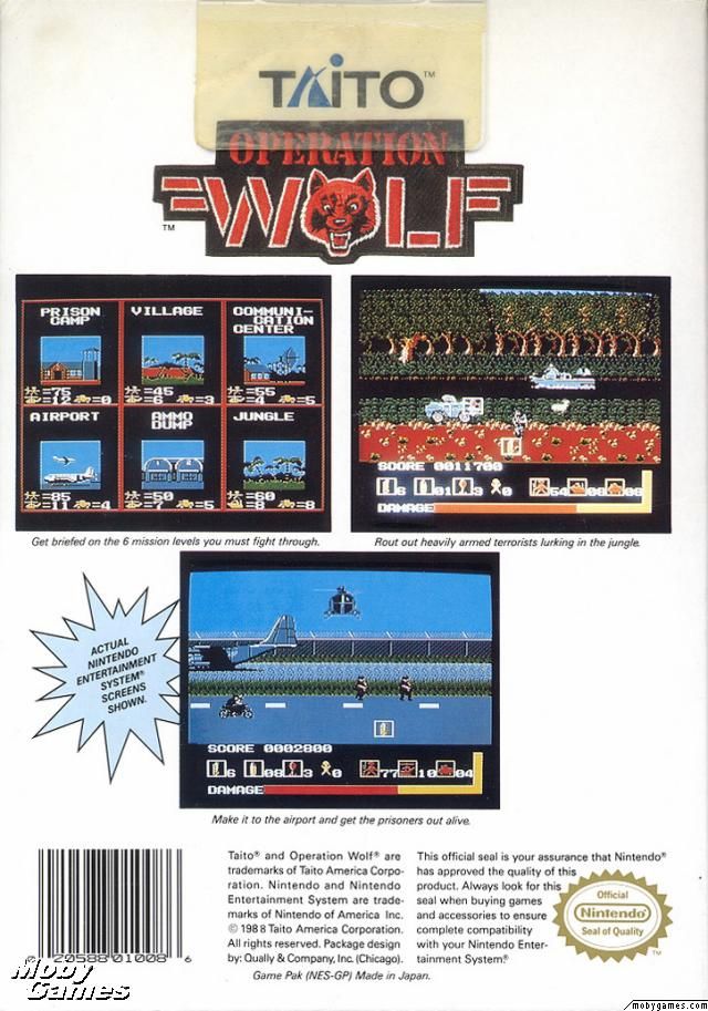 Operation Wolf - Nintendo Entertainment System (NES) video game collectible - Main Image 2