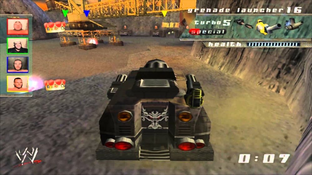 WWE Crush Hour - Sony PlayStation 2 (PS2) (THQ - 1-4) video game collectible [Barcode 752919460207] - Main Image 3