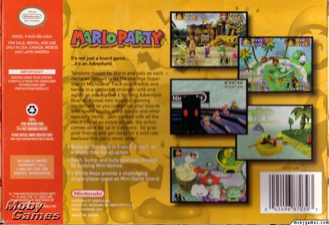 Mario Party - Nintendo 64 (N64) (Nintendo - 1-4) video game collectible - Main Image 2