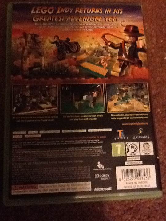 Lego Indiana Jones 2 The Adventure Continues - Microsoft Xbox 360 (2) video game collectible [Barcode 777721991725] - Main Image 2