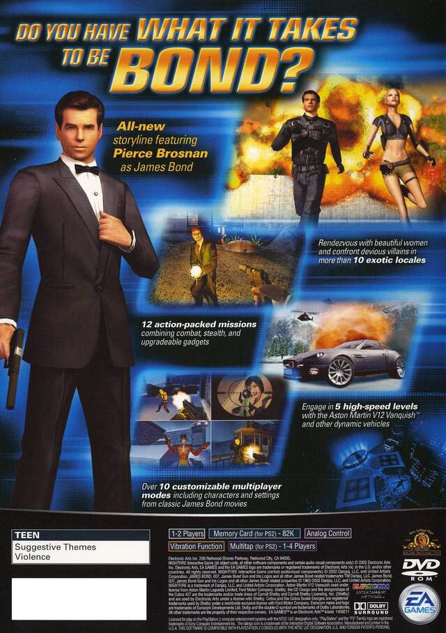 James Bond 007 Nightfire - Sony PlayStation 2 (PS2) video game collectible [Barcode 5030946032396] - Main Image 2