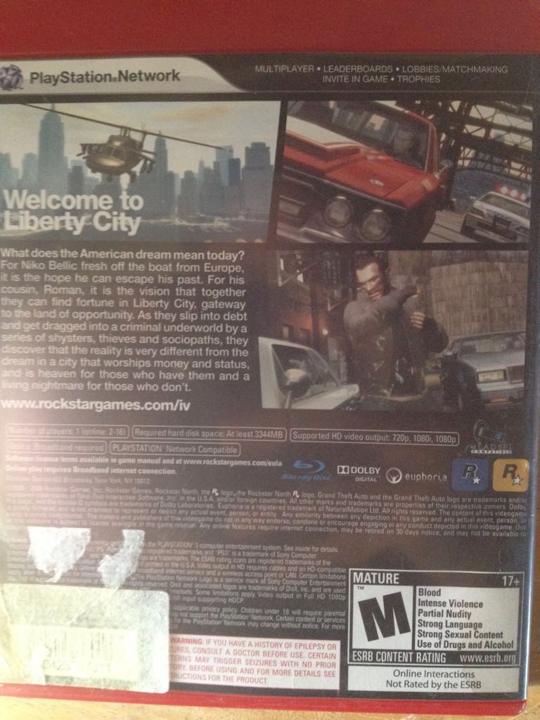 GTA 4 - Sony PlayStation 3 (PS3) video game collectible - Main Image 2
