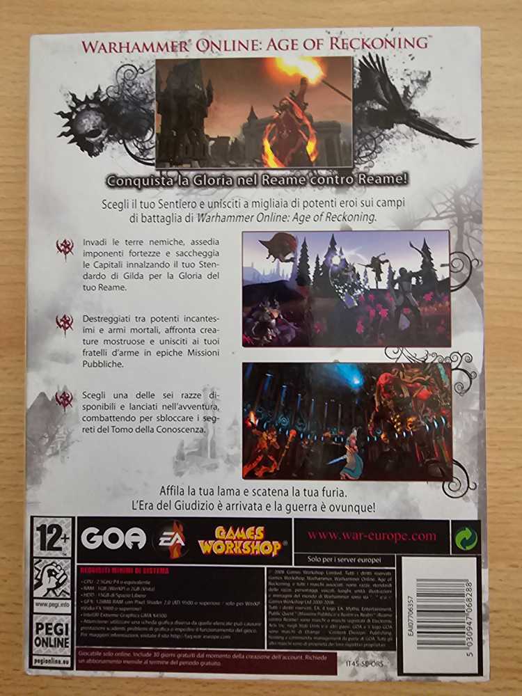 Warhammer Online: Age Of Reckoning - PC video game collectible [Barcode 5030947068288] - Main Image 2