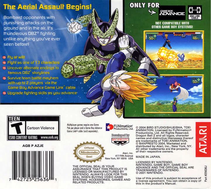 Dragon Ball Z: Super Sonic Warriors - Nintendo Game Boy Advance (GBA) (1) video game collectible [Barcode 742725256361] - Main Image 2