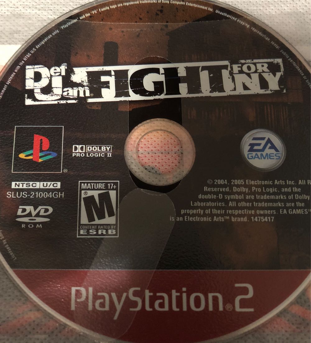 Def Jam Fight for NY - Sony PlayStation 2 (PS2) (Electronic Arts/EA Games - 2) video game collectible [Barcode 5030933038752] - Main Image 4