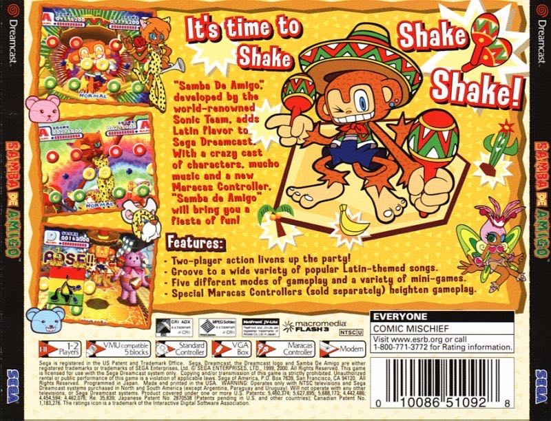 Samba de Amigo - Sega Dreamcast (Sega - 2) video game collectible - Main Image 2