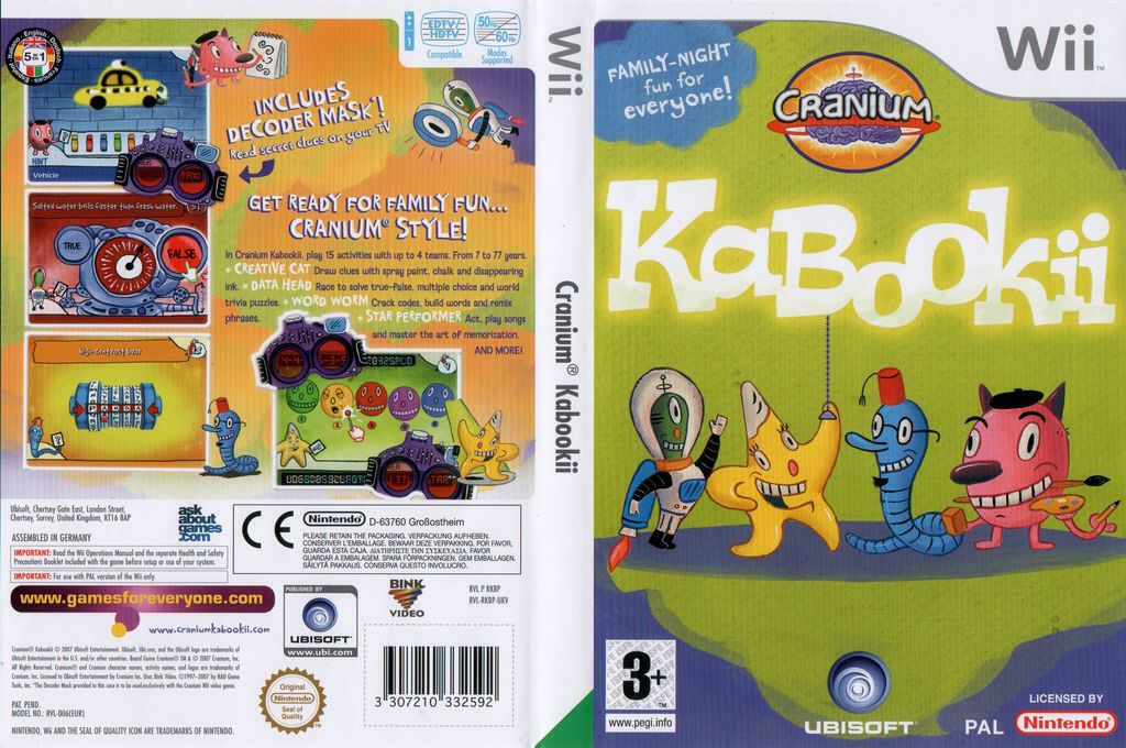 Cranium Kabookii - Nintendo Wii video game collectible [Barcode 3307210332646] - Main Image 2