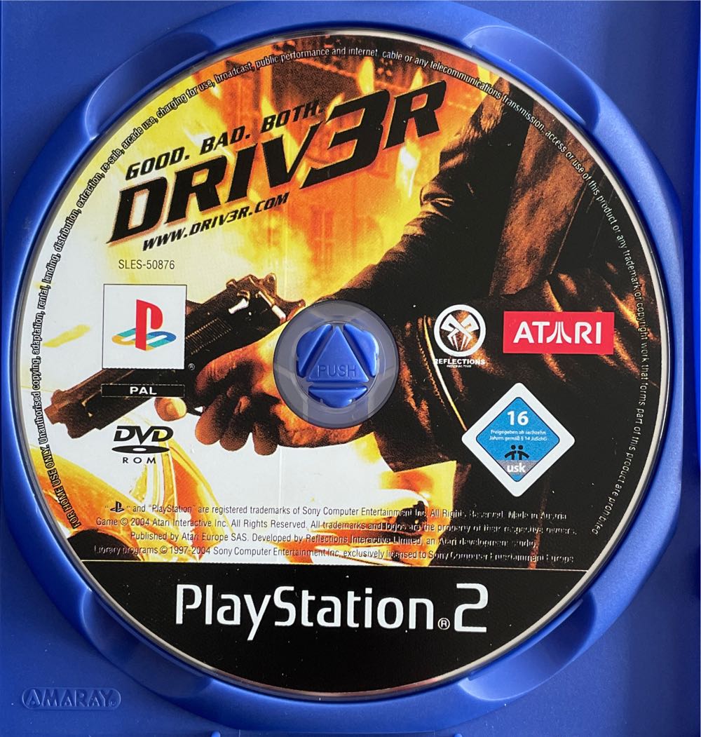 Driv3r - Sony PlayStation 2 (PS2) (Atari - 1) video game collectible [Barcode 3546430109847] - Main Image 3