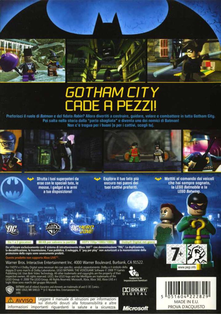 LEGO Batman The Video Game - Microsoft Xbox 360 video game collectible - Main Image 2