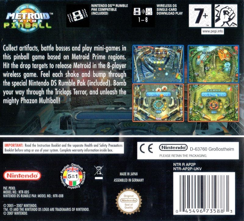 Metroid Prime Pinball - Nintendo DS (Nintendo - 8) video game collectible [Barcode 045496464813] - Main Image 2