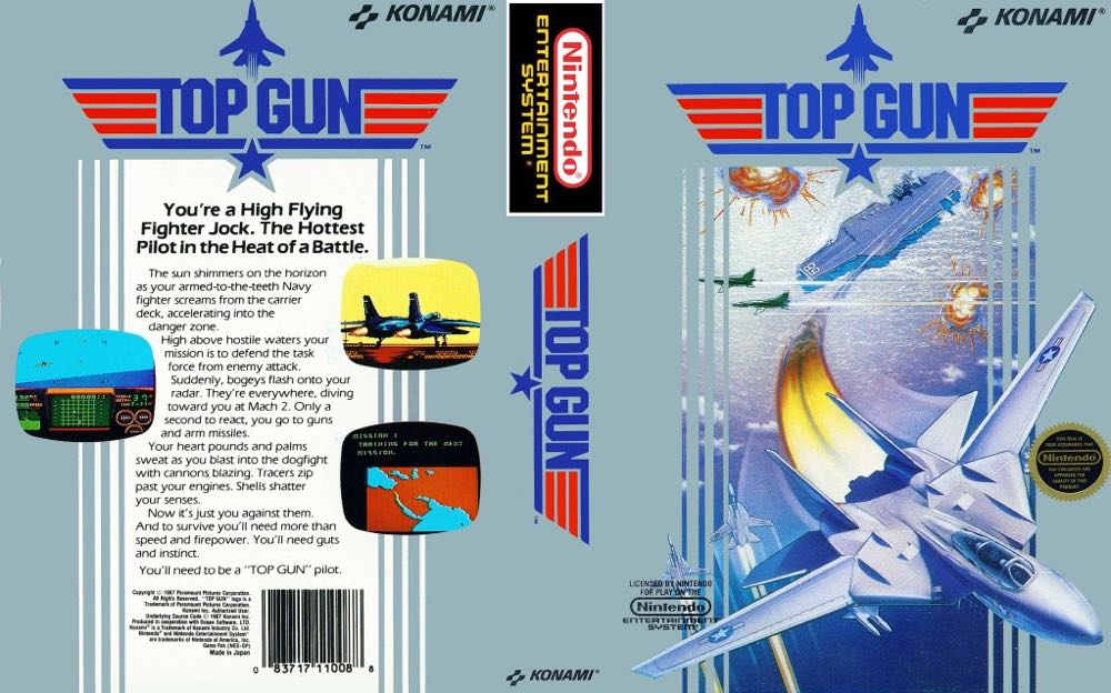NES PC Top Gun - PC (Nintendo - 1) video game collectible [Barcode 1952845] - Main Image 4