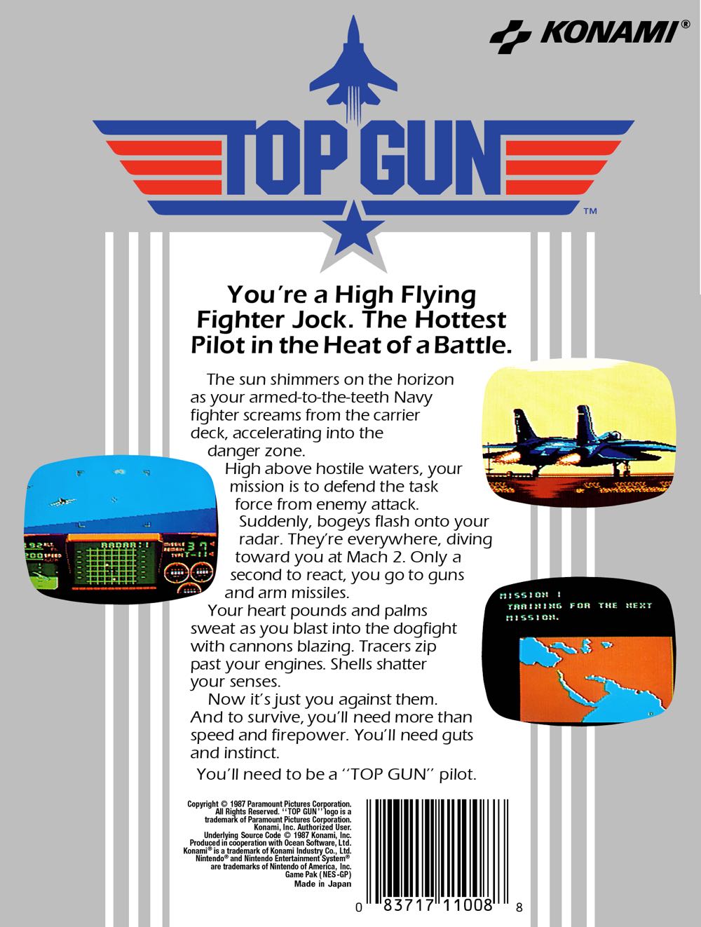 Top Gun - Nintendo Entertainment System (NES) (Konami) video game collectible - Main Image 2