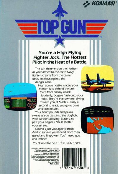 Top Gun - Nintendo Entertainment System (NES) (Konami - 1) video game collectible - Main Image 2
