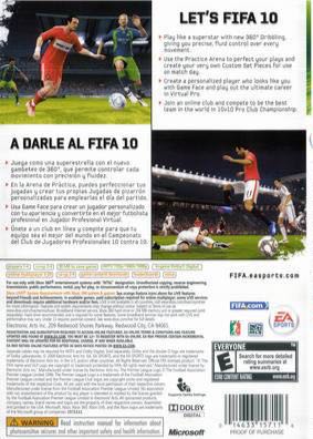 Fifa Soccer 10 - Microsoft Xbox 360 video game collectible - Main Image 2