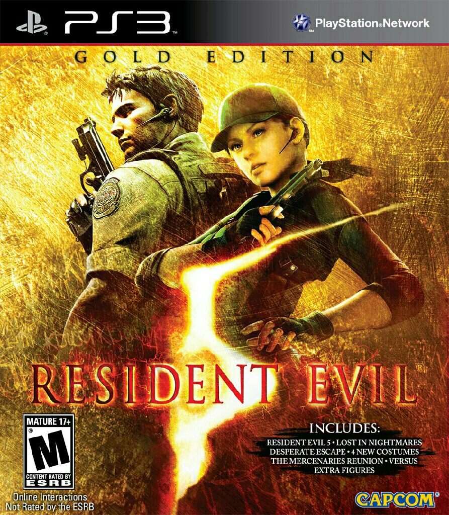 Resident Evil 5 - Gold Edition - Sony PlayStation 3 (PS3) (Capcom - 1-2) video game collectible - Main Image 1