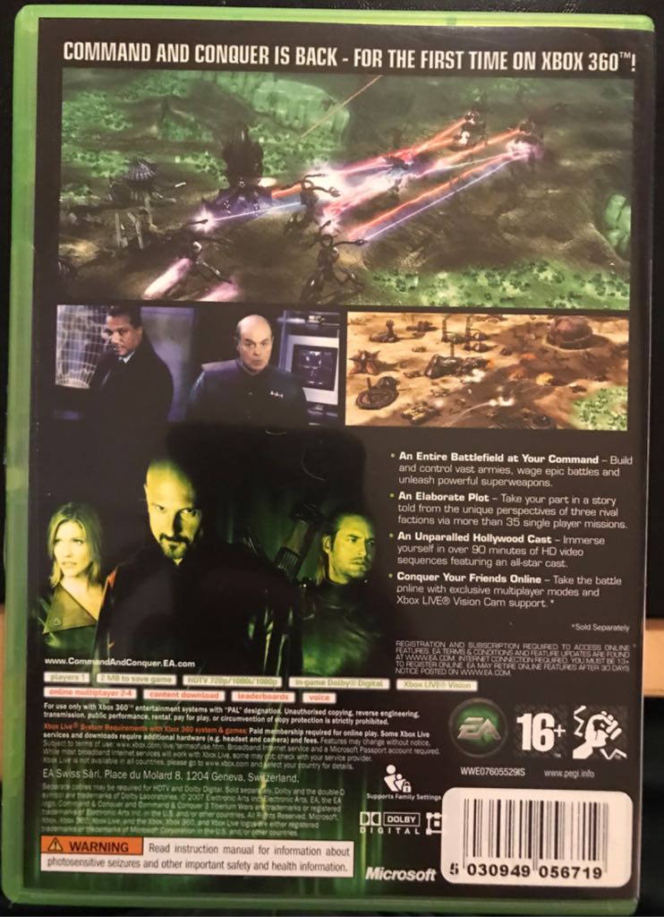 Command and Conquer Tiberium Wars - Microsoft Xbox 360 (Microsoft) video game collectible [Barcode 5030949056719] - Main Image 2