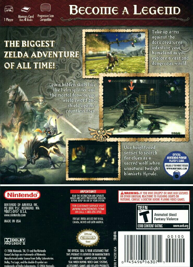 The Legend Of Zelda Twilight Princess - Nintendo GameCube video game collectible - Main Image 2